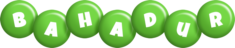 Bahadur candy-green logo