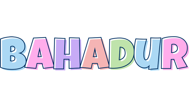 Bahadur pastel logo