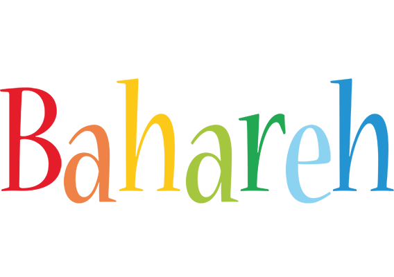 Bahareh birthday logo