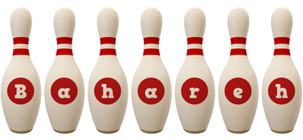 Bahareh bowling-pin logo