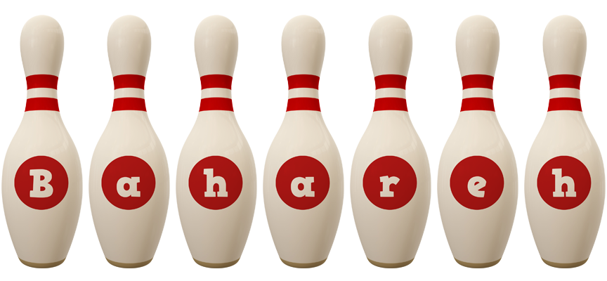 Bahareh bowling-pin logo