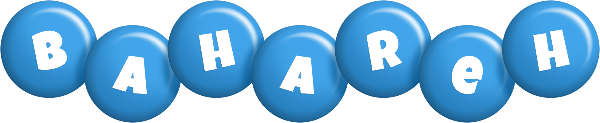 Bahareh candy-blue logo