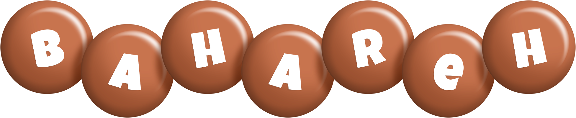 Bahareh candy-brown logo