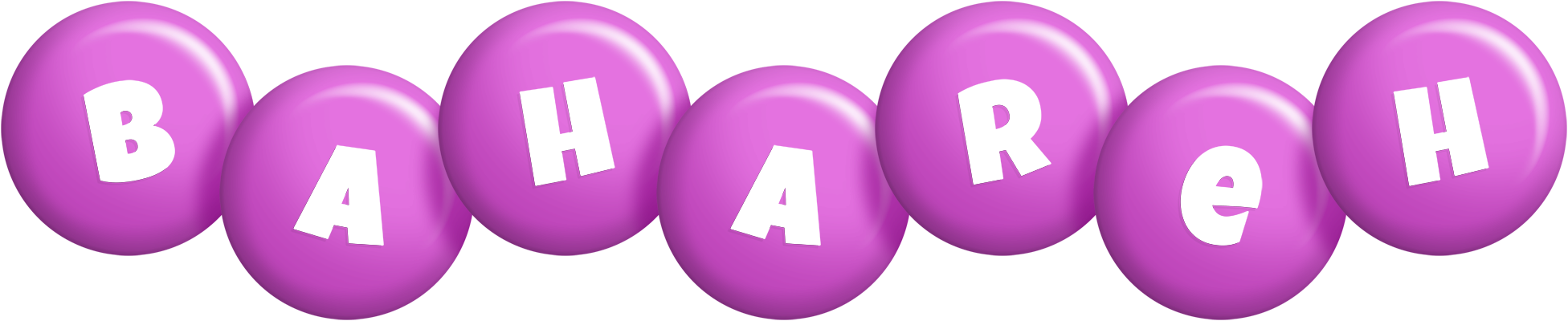 Bahareh candy-purple logo
