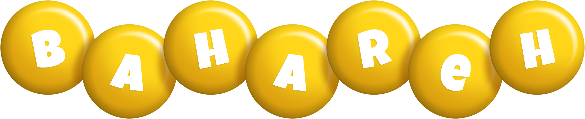 Bahareh candy-yellow logo