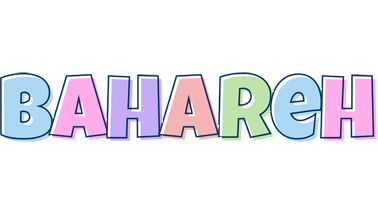 Bahareh pastel logo