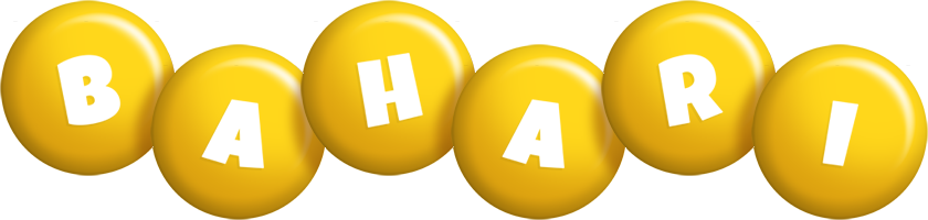 Bahari candy-yellow logo