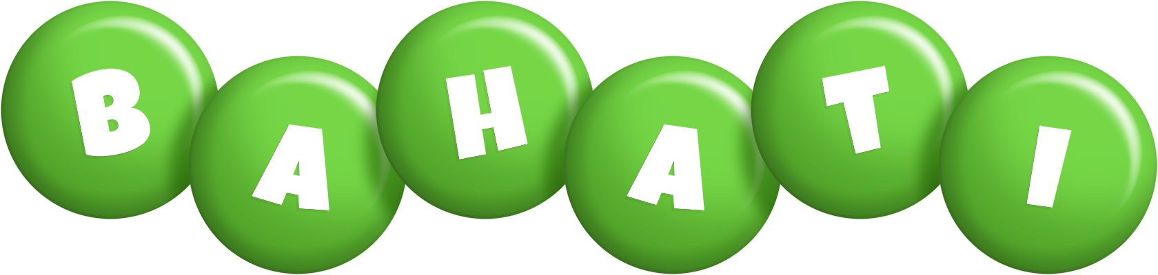 Bahati candy-green logo
