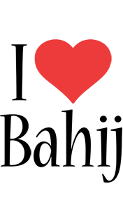 Bahij i-love logo