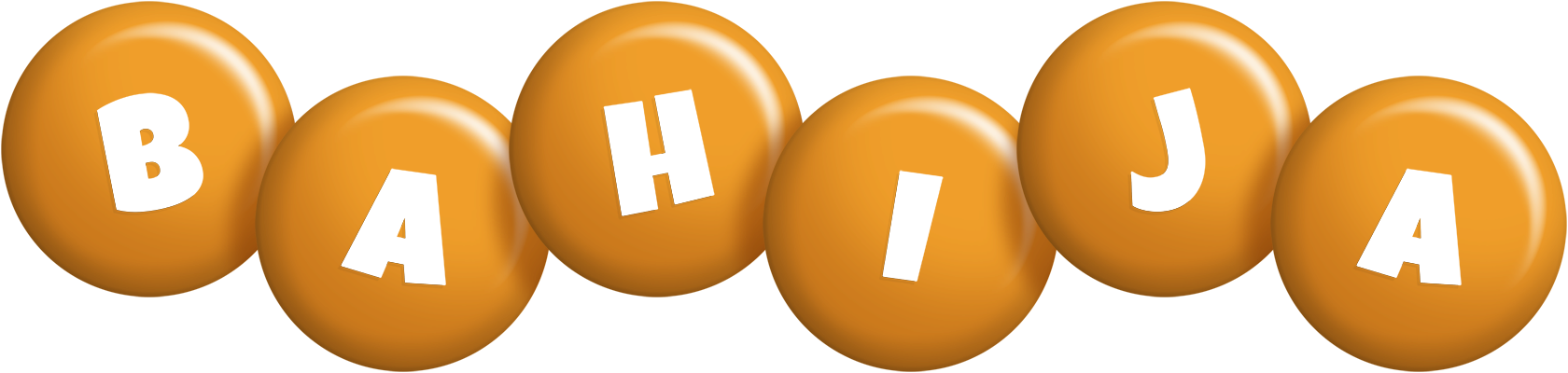Bahija candy-orange logo
