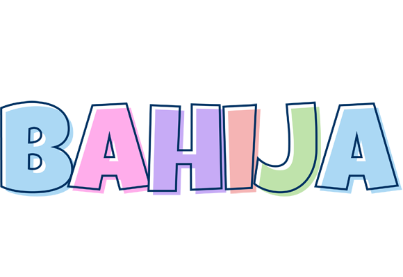 Bahija pastel logo