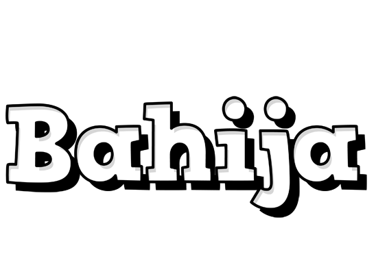 Bahija snowing logo
