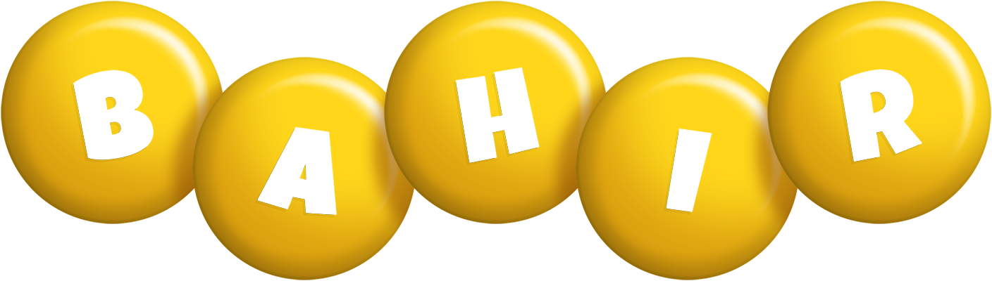 Bahir candy-yellow logo