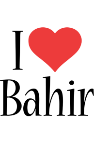 Bahir i-love logo