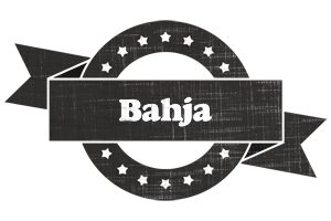Bahja grunge logo