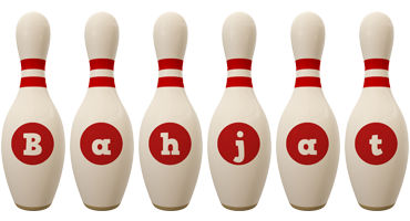 Bahjat bowling-pin logo