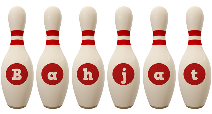 Bahjat bowling-pin logo