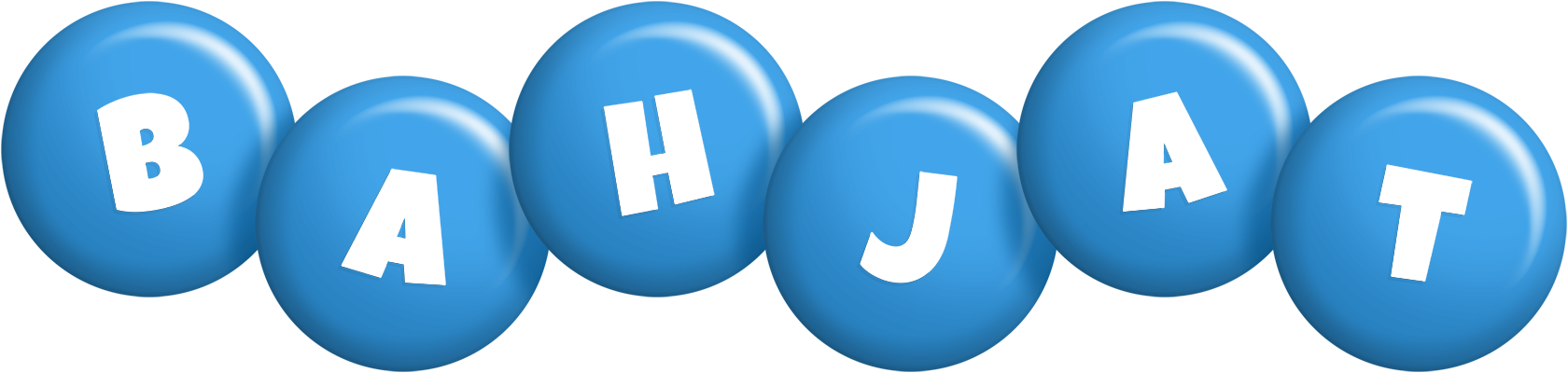 Bahjat candy-blue logo