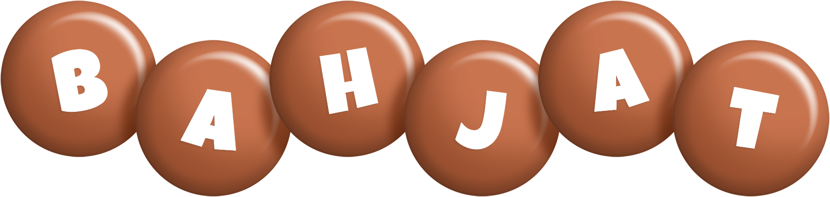 Bahjat candy-brown logo