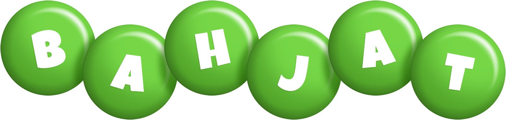 Bahjat candy-green logo