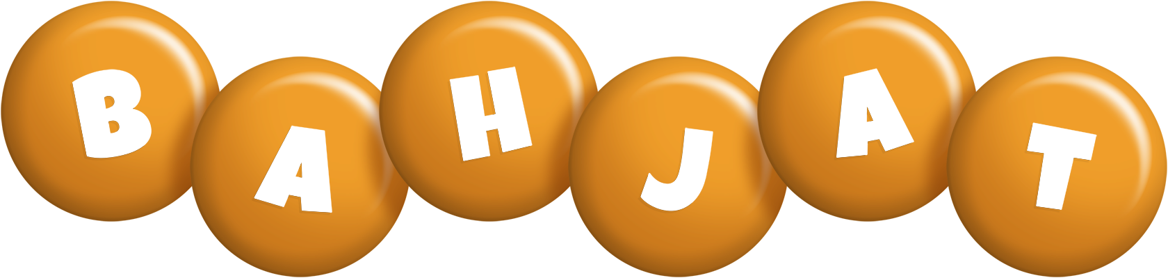 Bahjat candy-orange logo