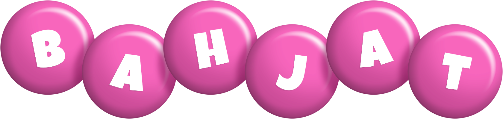 Bahjat candy-pink logo