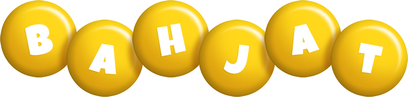 Bahjat candy-yellow logo