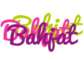 Bahjat flowers logo