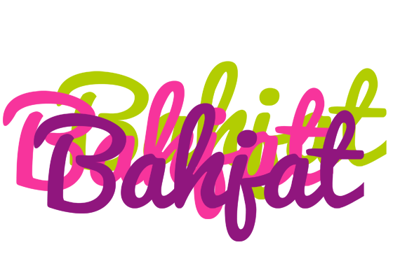 Bahjat flowers logo