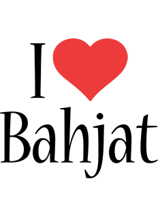Bahjat i-love logo
