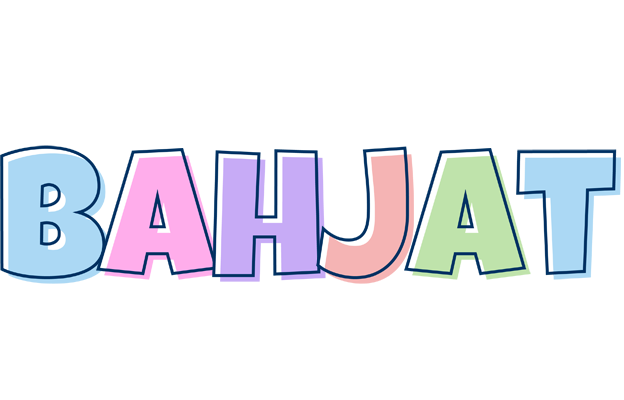 Bahjat pastel logo