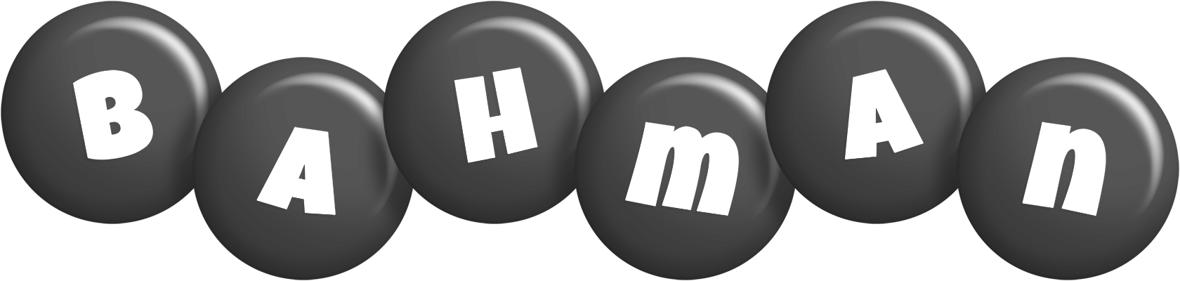Bahman candy-black logo