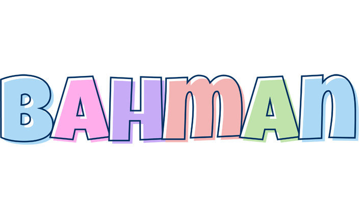 Bahman pastel logo