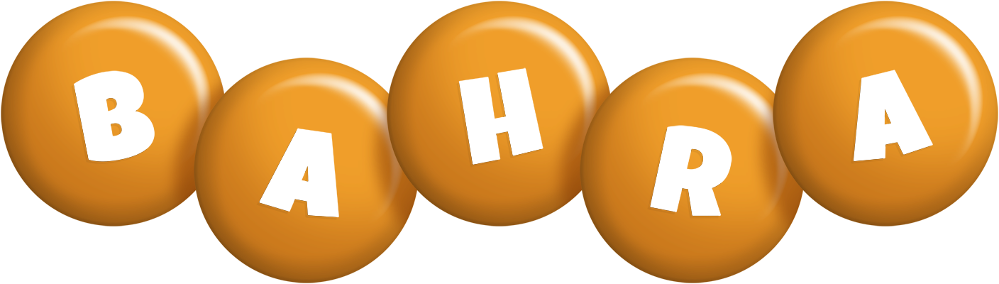 Bahra candy-orange logo