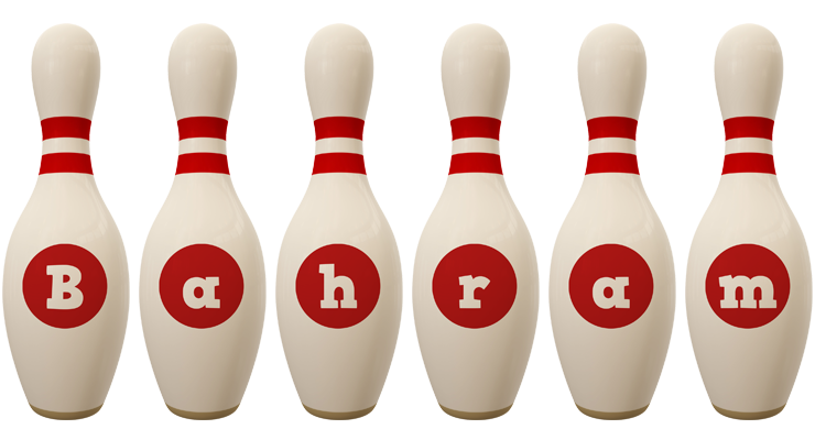 Bahram bowling-pin logo