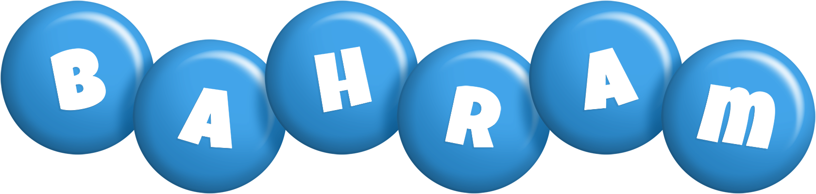 Bahram candy-blue logo