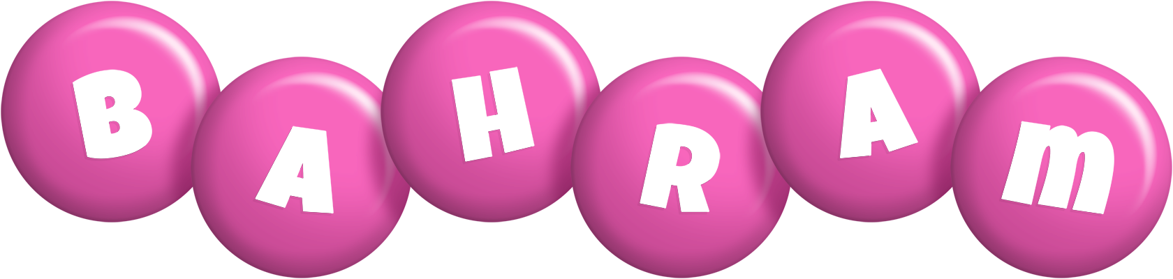 Bahram candy-pink logo