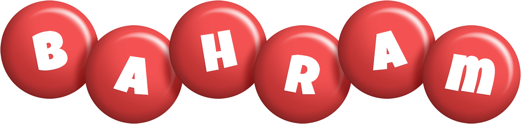 Bahram candy-red logo