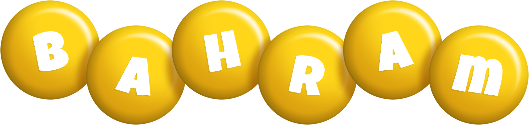 Bahram candy-yellow logo