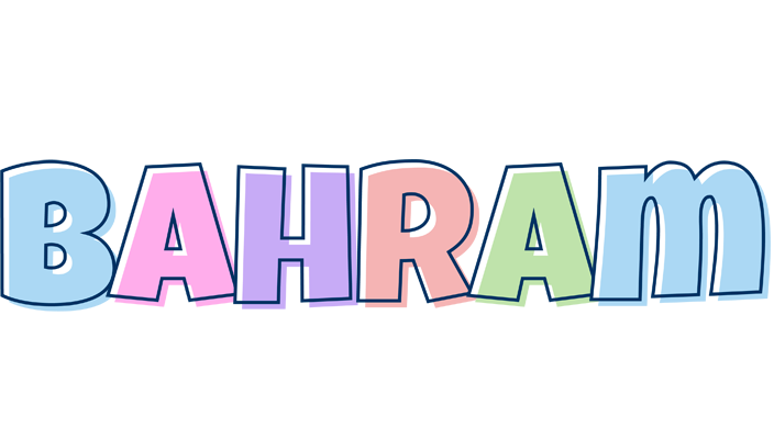 Bahram pastel logo
