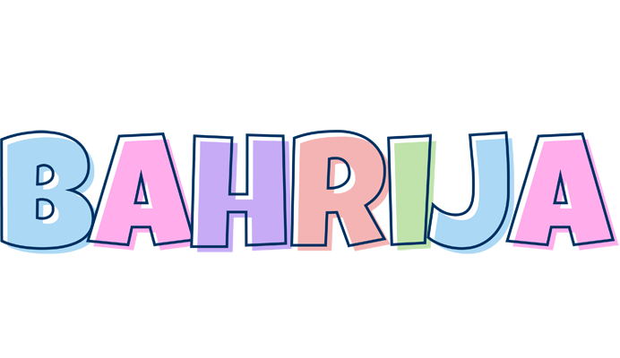 Bahrija pastel logo
