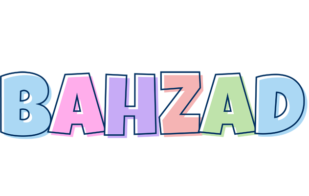 Bahzad pastel logo