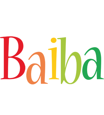 Baiba birthday logo