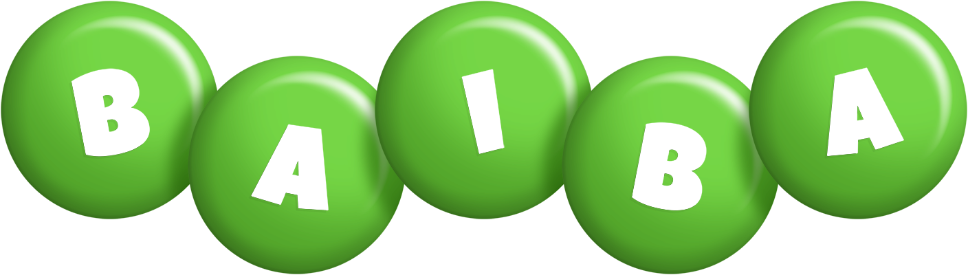Baiba candy-green logo