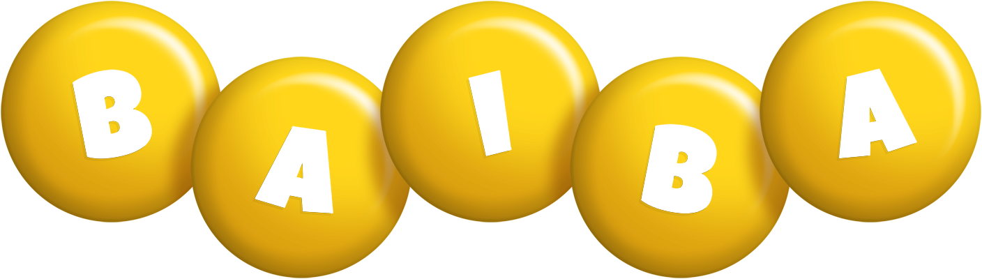Baiba candy-yellow logo