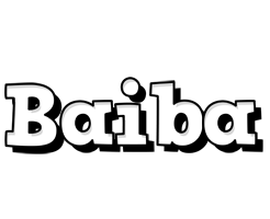 Baiba snowing logo