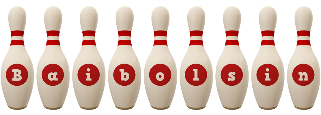 Baibolsin bowling-pin logo