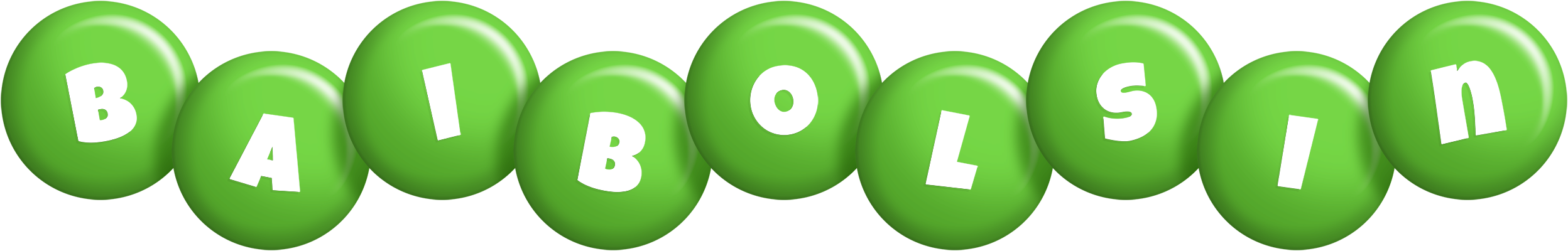 Baibolsin candy-green logo
