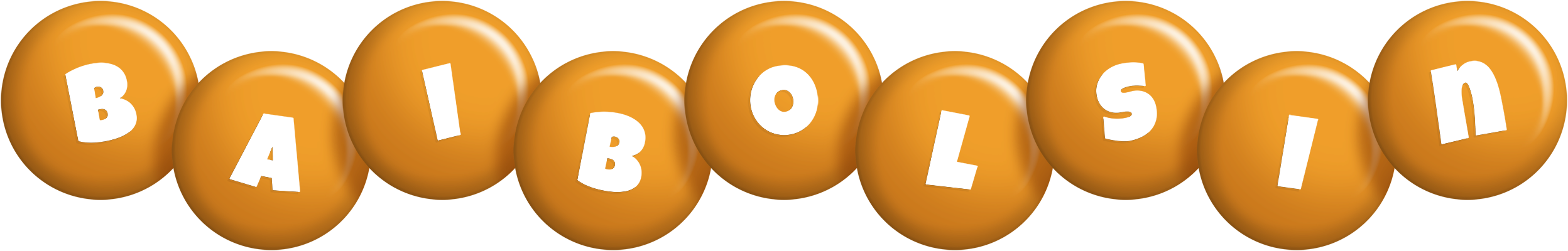 Baibolsin candy-orange logo