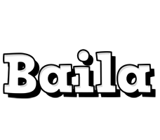 Baila snowing logo